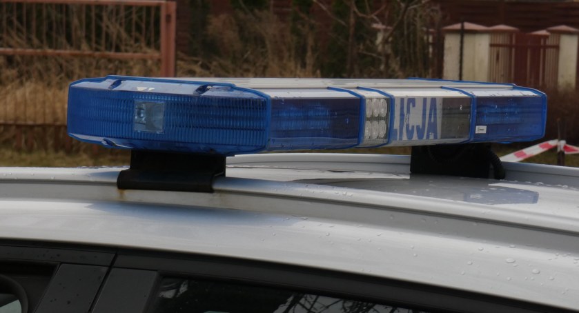 Na zdjęciu radiowóz KPP Radomsko