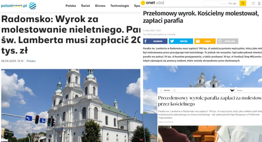 Na zdjęciu zrzuty ekranów z portali