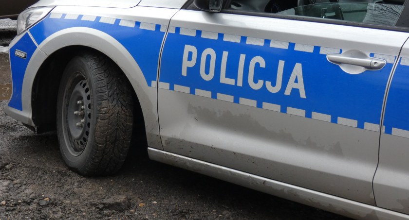 Na zdjęciu radiowóz KPP Radomsko
