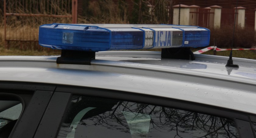 Na zdjęciu radiowóz KPP Radomsko