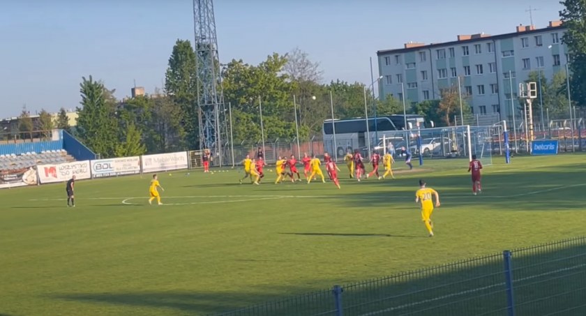 Na zdjęciu mecz RKS-u z Widzewem II