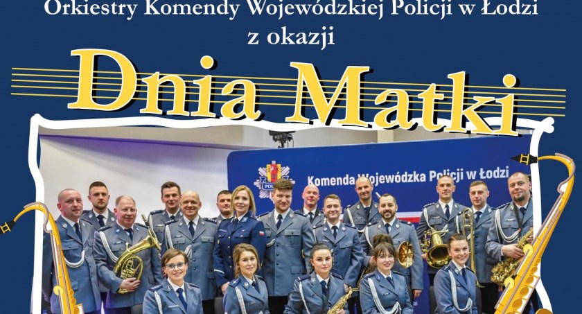 Na zdjęciu Orkiestra Komendy Wojewódzkiej Policji w Łodzi fot. Facebook/MDK Radomsko