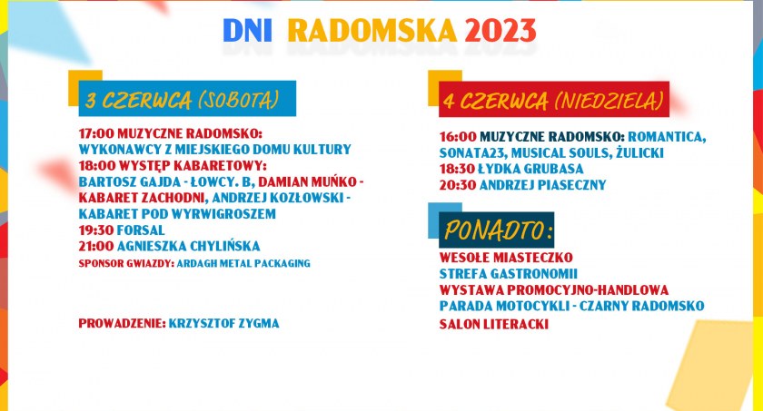Na zdjęciu plakat promujący wydarzenie fot. Facebook/Radomsko Miasto Otwarte