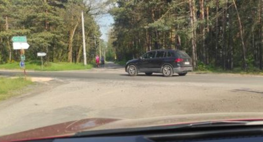 Na zdjęciu skrzyżowanie w Ojrzeniu