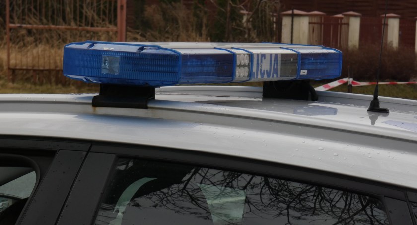 Na zdjęciu radiowóz KPP Radomsko