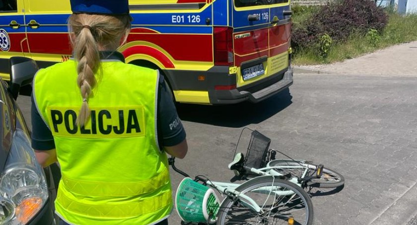Na zdjęciu miejsce wypadku, fot. KPP Radomsko