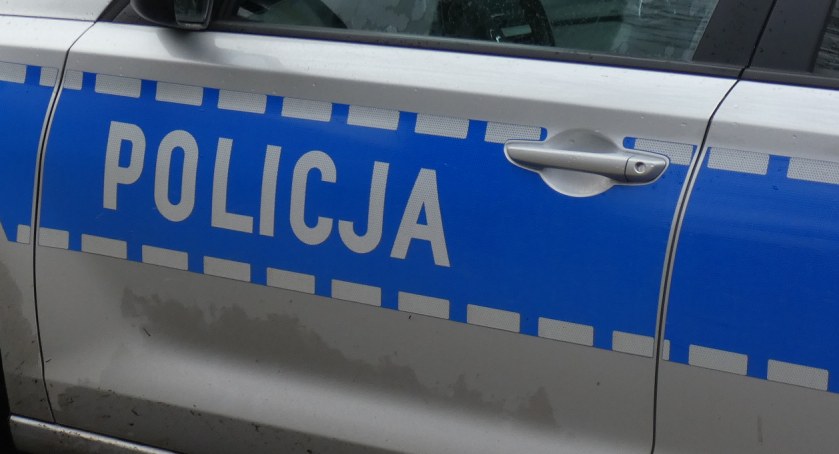 Na zdjęciu radiowóz KPP Radomsko