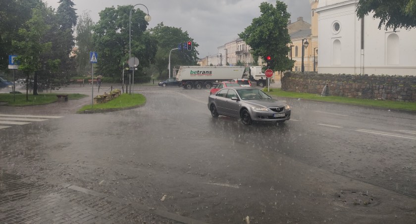 Na zdjęciu Radomsko dokładnie rok temu.