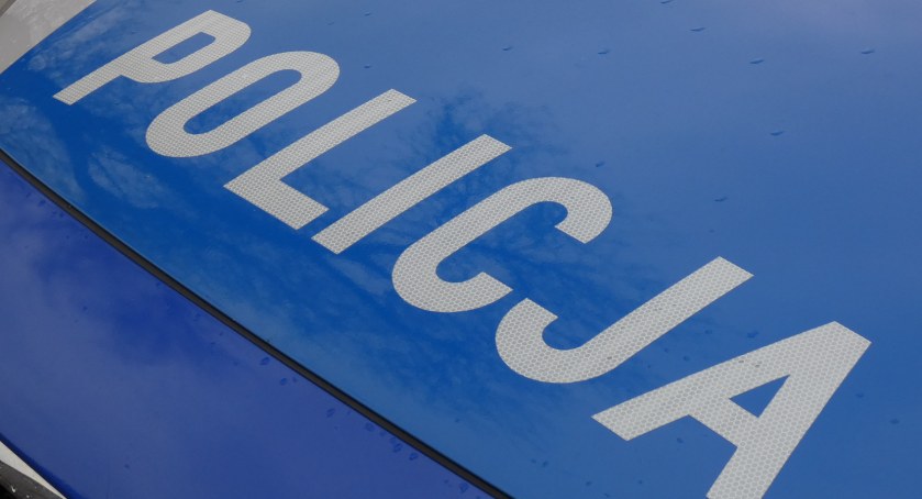 Na zdjęciu radiowóz KPP Radomsko