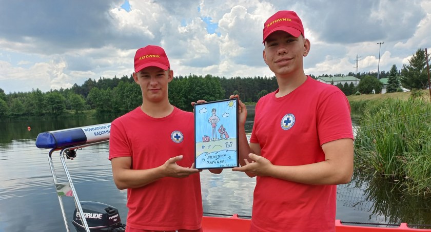 Na zdjęciu Jakub i Dawid, fot. Facebook/WOPR Radomsko