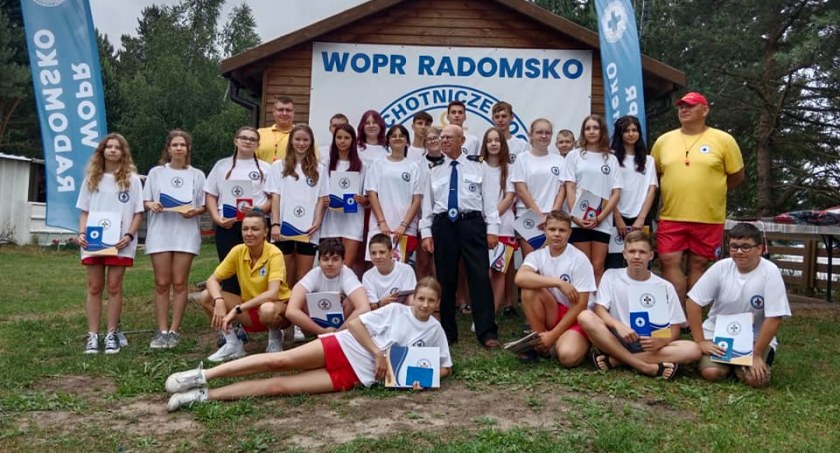 Na zdjęciu ratownicy WOPR-u, fot. Facebook/WOPR Radomsko
