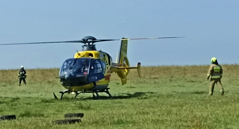 Na zdjęciu śmigłowiec LPR, fot. KPP Radomsko