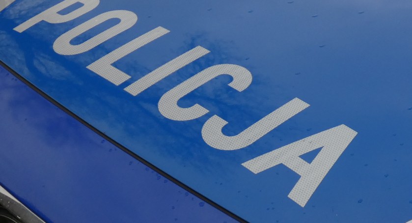 Na zdjęciu radiowóz KPP Radomsko