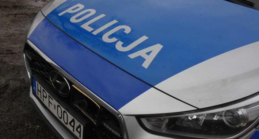 Na zdjęciu radiowóz KPP Radomsko