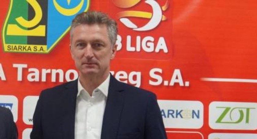 Na zdjęciu Sławomir Majak, jeszcze jako trener Siarki Tarnobrzeg