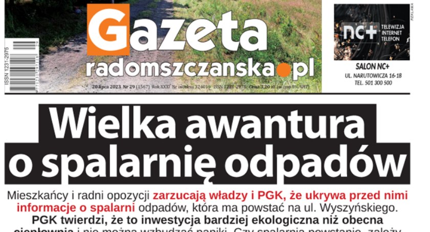 Na zdjęciu najnowsze wydanie Gazety Radomszczańskiej