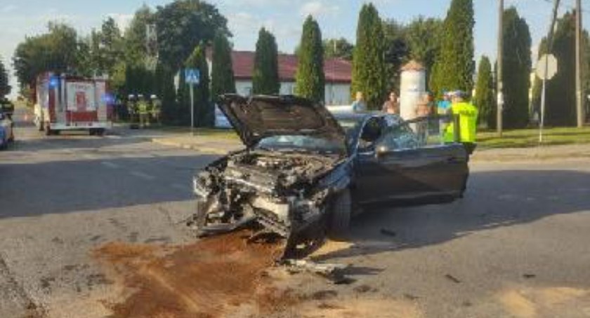 Na zdjęciu wypadek w Woli Malowanej