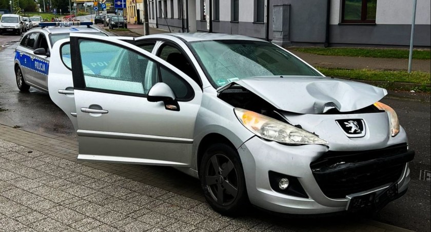 Na zdjęciu wypadek/ fot. KKP w Radomsku