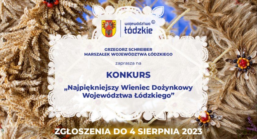Na zdjęciu banner konkursu dożynkowego, fot. Lodzkie.pl
