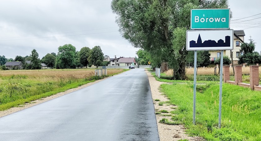 Na zdjęciu wieś Borowa w gminie Gidle