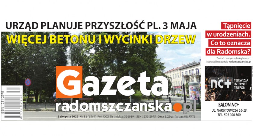 Na zdjęciu okładka najnowszego numeru Gazety Radomszczańskiej z 3 sierpnia 2023