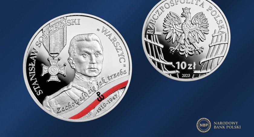 Na zdjęciu okolicznościowa moneta wydana przez NBP
