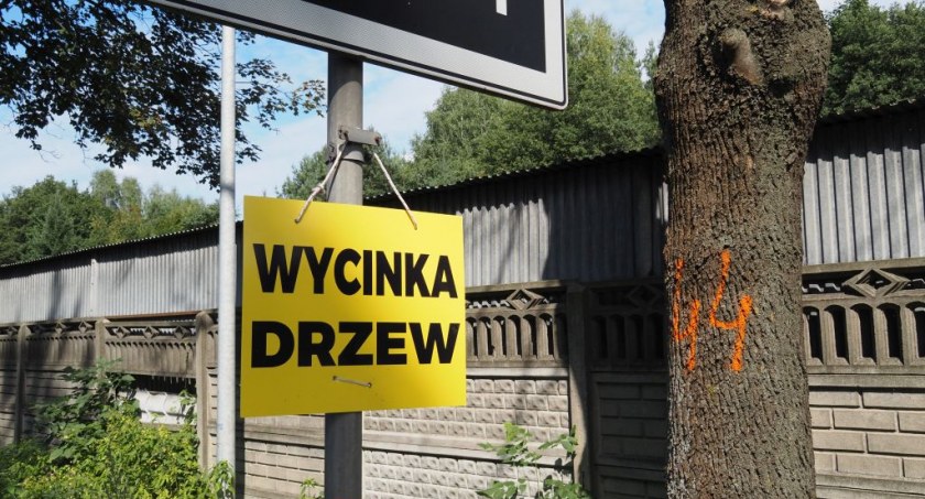 Na zdjęciu tablica ostrzegawcza w miejscowości Wielki Bór