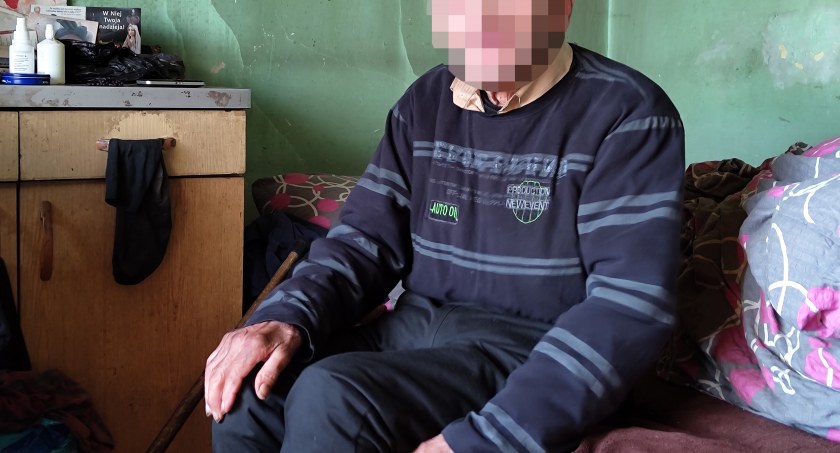 Na zdjęciu pan J.