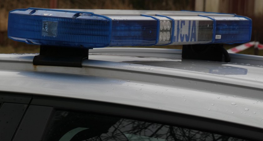 Na zdjęciu radiowóz KPP Radomsko