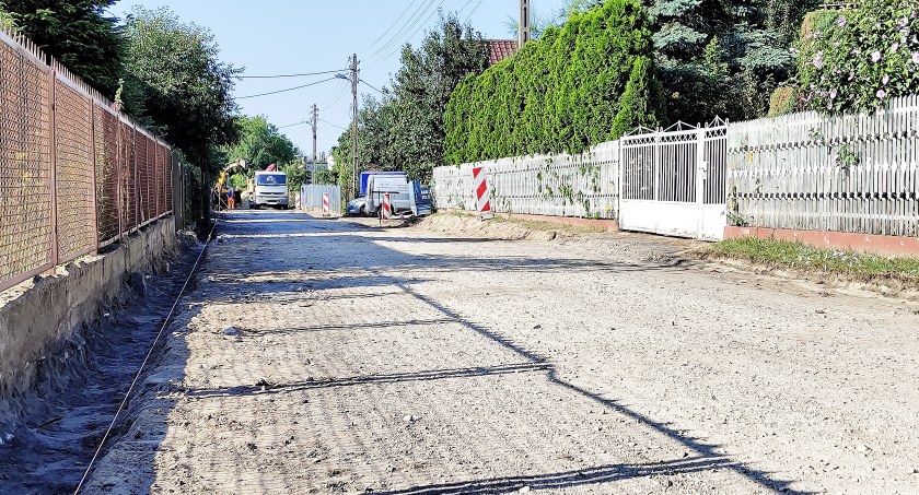 Na zdjęciu prace na ulicy Kusocińskiego w dzielnicy Kowalowiec