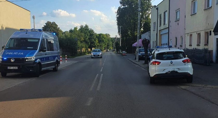 Na zdjęciu miejsce wypadku, fot. KPP Radomsko 