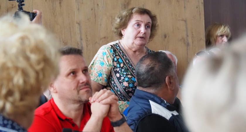 Na zdjęciu Anna Mirowska-Kaczmarek podczas spotkania w sprawie spalarni w urzędzie miasta