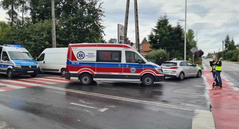 Na zdjęciu miejsce wypadku, fot. KPP Radomsko 