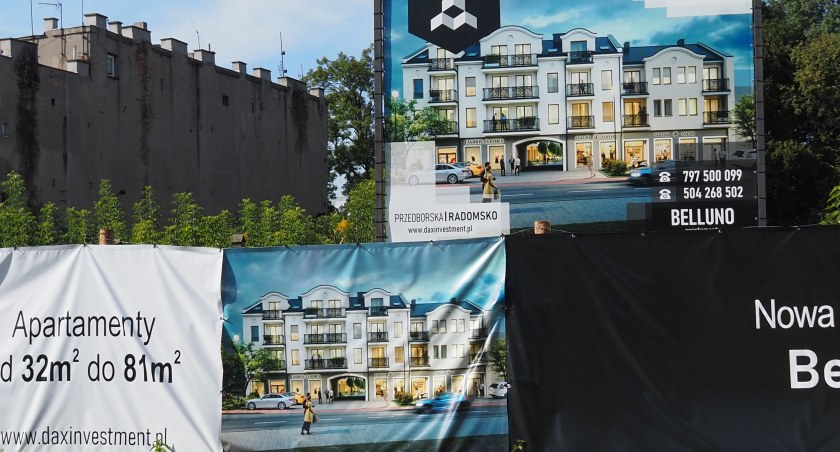 Na zdjęciu budowa nowych mieszkań przy Przedborskiej