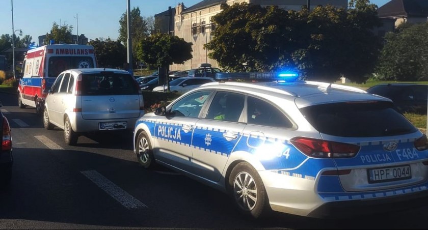 Na zdjęciu miejsce kolizji, fot. KPP Radomsko 