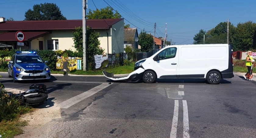 Na zdjęciu wypadek w Okrajszowie. Fot. materiały policji