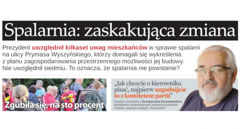 Na zdjęciu okładka najnowszego numeru Gazety z 14 września 2023