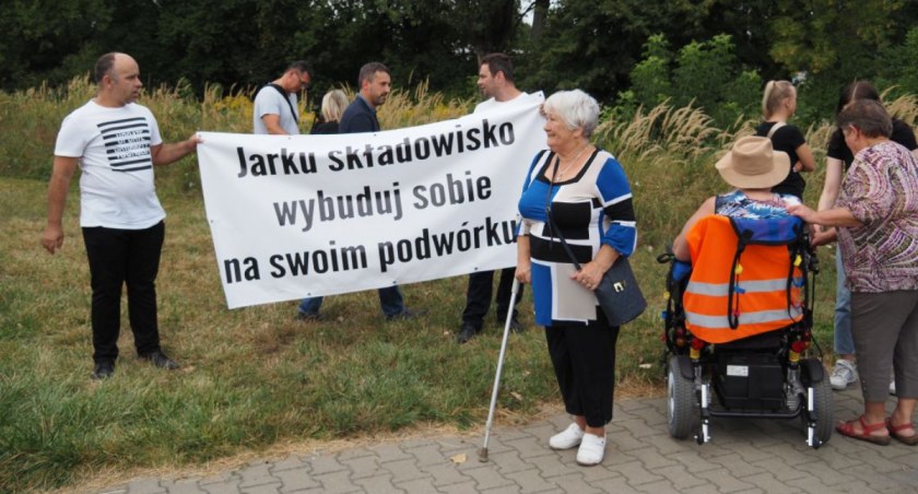 Na zdjęciu protest mieszkańców ulicy Zgody i pobliskich