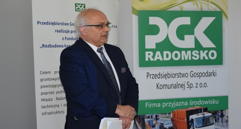 Na zdjęciu były prezes PGK Marek Glądalski. Fot. radomsko.pl