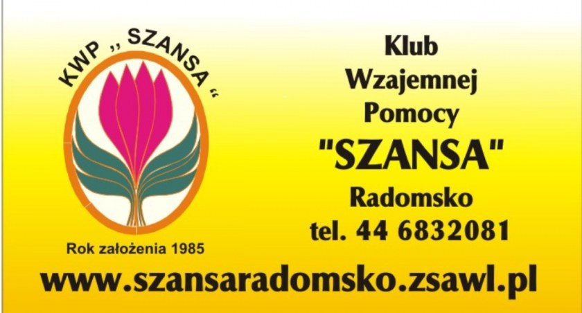 Na zdjęciu banner klubu Szansa, fot. KWP Szansa