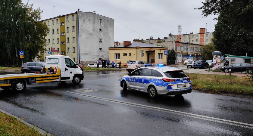 Na zdjęciu miejsce kolizji, fot. KPP Radomsko
