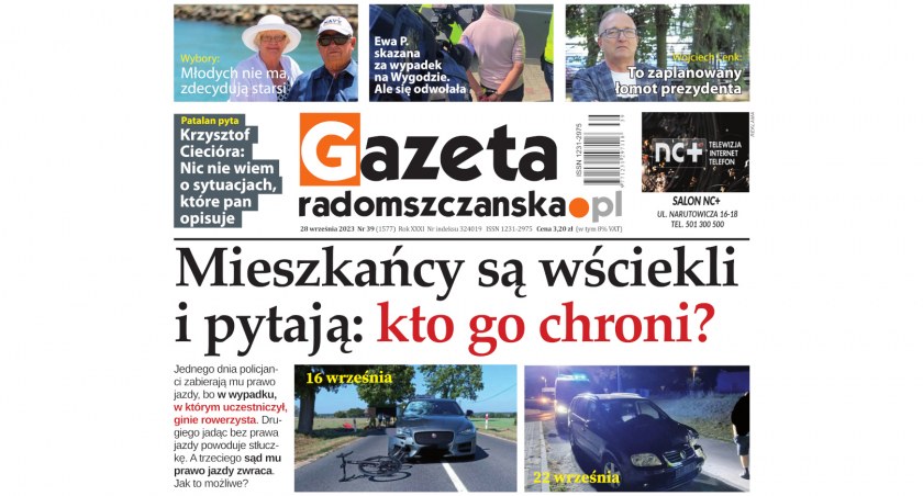 Na zdjęciu okładka najnowszego numeru Gazety z 28 września 2023