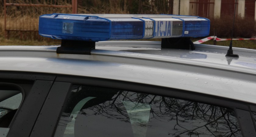 Na zdjęciu radiowóz KPP Radomsko