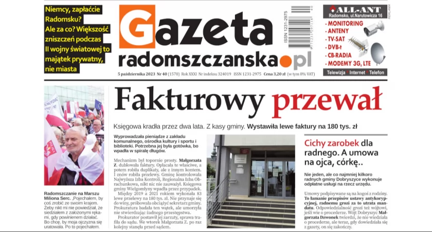Na zdjęciu okładka najnowszego numeru Gazety z 5 października 2023