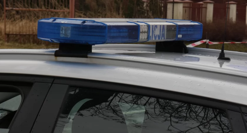 Na zdjęciu radiowóz KPP Radomsko