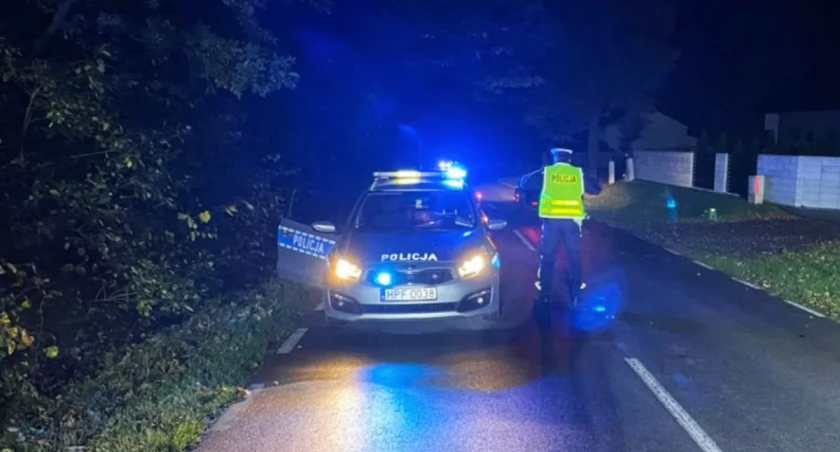 Na zdjęciu miejsce potrącenia, fot. KPP Radomsko