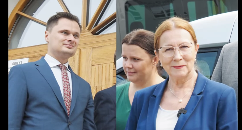 Na zdjęciu Krzysztof Ciecióra i Anna Milczanowska