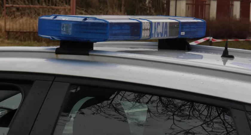 Na zdjęciu radiowóz KPP Radomsko
