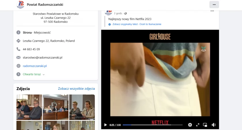 Na zdjęciu zrzut 
