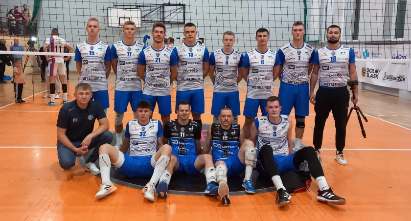 Na zdjęciu radomszczańscy siatkarze